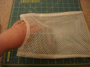 100% Sac à cordon en maille de coton biologique Pochette en maille pratique pour les produits d'emballage et d'impression - Product Image 4