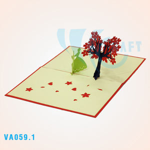 La mejor opción, caja de flores, tarjeta emergente 3D, corte láser, diseño personalizado, regalos y artesanías de Vietnam hechos a mano, producto de tendencia superior - Product Image 4