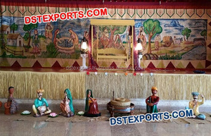 Wedding Entrance Fiber <b>Elephant</b> Statues Welcome Statues Indian Wedding <b>Decoration</b> - Product Image 3