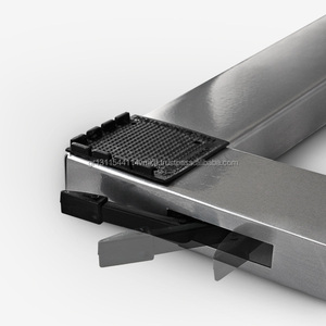 Ajustable Inox de plata pesado aparato rueda cuadrada rodillos ruedas/carro - Product Image 4