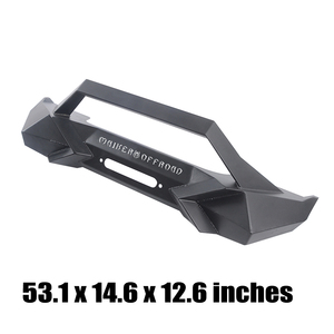 Protector de Parachoques Delantero <span class=keywords><strong>Corto</strong></span> Negro para Automóvil MAIKER, Placa de Cabrestante, Barra Protectora para <span class=keywords><strong>Jeep</strong></span> Wrangler JK, Accesorios <span class=keywords><strong>4x4</strong></span> - Product Image 4