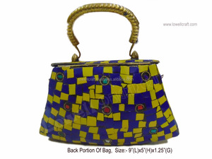Bolso bandolera de Metal multicolor con asa de mano, bolso de noche para uso diario o de boda, monedero estampado - Product Image 2