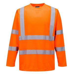 Venta al por mayor Hi Vis camisetas reflectantes precio barato poliéster antiestático transpirable impermeable fluorescente térmica para el verano - Product Image 3