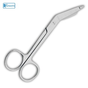 Tijeras de vendaje para zurdos para el cuidado de las uñas Herramientas de manicura de belleza con hoja afilada de acero inoxidable y tipo recto - Product Image 1