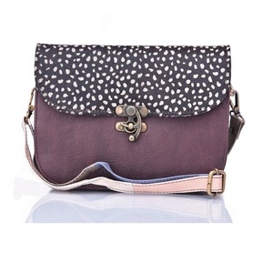 Femmes élégant Western 100% en cuir véritable sac à bandoulière multicolore motif géométrique épaule fronde vente chaude Unique sac à main - Product Image 1