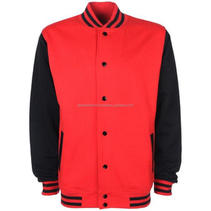 Chaqueta bomber de cuero unisex para hombre y mujer, chaqueta de béisbol personalizada con botones, unisex - Product Image 3