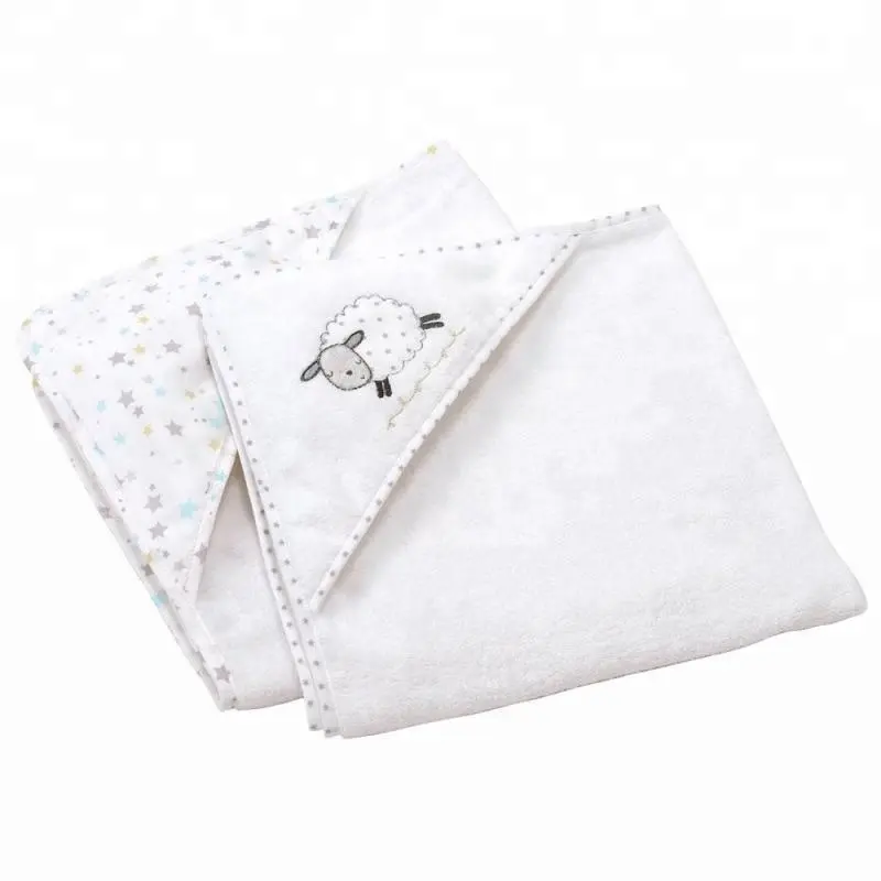 Toallas de baño de algodón con capucha para bebés, diseño de cara de Animal, personalizado