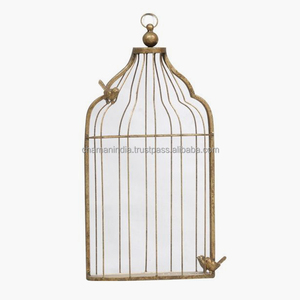 กระจกกรงนกติดผนังเหล็กดัด - Product Image 1