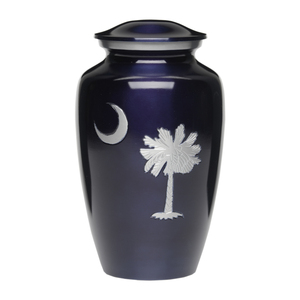 Palmetto-urna de cremación de Metal para cenizas y funerarias, suministros de árbol y Media Luna pulida de calidad prémium - Product Image 1