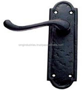 Acheter en gros Poignée de porte en fonte noire pour salle de bain, avec verrouillage à levier, poignée de passage, poignée factice, poignée de confidentialité et serrure - Product Image 5