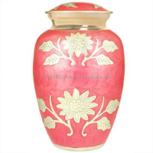 Urna Funeraria de Latón con Diseño Floral Estilo Americano de Brassworld India, Artículos Funerarios Premium - Product Image 6