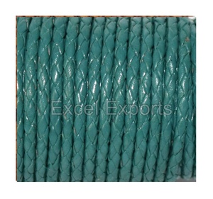 Cordons en cuir véritable tressé de 3 mm, couleur marron, fournisseur Excel Exports pour bijoux et poignées de sacs, vente en gros - Product Image 5