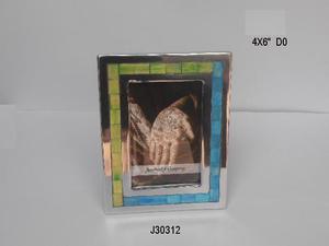 High Quality Aluminium <b>Picture</b> Photo <b>Frame</b> with Mirror Polish and Light Green Bone Mosaic Home Study Table <b>Frame</b> Decoration - Product Image 6