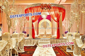 ตกแต่งงานแต่งงานด้วยเสาไฟเบอร์รูปพระพิฆเนศ  เสาไฟเบอร์รูปพระพิฆเนศพร้อมเวที  ตกแต่งงานแต่งงานแบบอินเดียด้วยเวทีไฟเบอร์รูปพระพิฆเนศ  ตกแต่งงานแต่งงานแบบอินเดียด้วยเวทีไฟเบอร์รูปพระพิฆเนศในกายอานา - Product Image 3