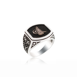 Anillo de Plata de Ley 925 con diseño turco para hombre, modelo 41 - Product Image 2