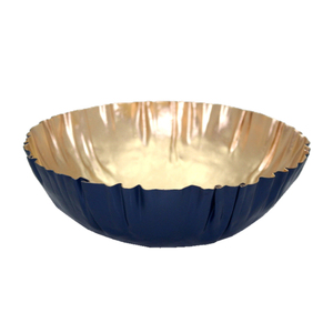 Bols en métal de luxe ronds en fer doré pour la maison et les hôtels ustensiles de cuisine de table bols de service faits à la main en vrac personnalisés - Product Image 1