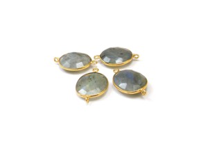 Handmade 18K Gold Plated Sterling Silver Brass Bezel <b>Vintage</b> Wire Wrapped Oval Shape Smokey Quartz Natural Multi Gemstone - Product Image 2