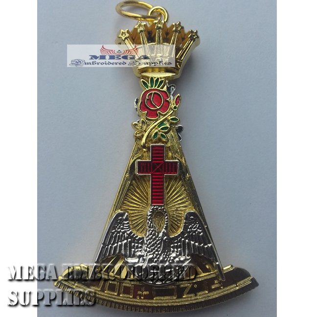 Масонская Роза Criox 18 градусов драгоценности