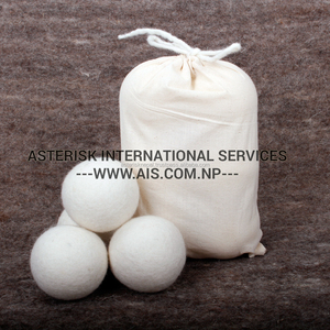 Bolas secadoras de lana de fieltro blancas de alta calidad hechas a mano modelo XL para control estático y solución de lavado de ropa para ahorrar dinero - Product Image 2