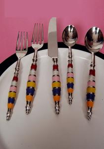 Ensembles de couverts écologiques en acier inoxydable 304 avec boîte-cadeau pour une utilisation en fête - Product Image 2