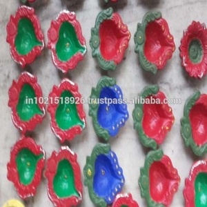 Indian Religieuze <span class=keywords><strong>Terracotta</strong></span> Arti <span class=keywords><strong>Diya</strong></span> - Product Image 4