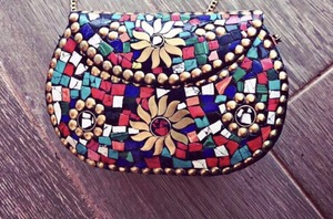 Pochette à bandoulière Vintage mojc, sac en métal ethnique, Vintage fait à la main - Product Image 5