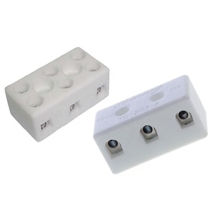 TC-203-A 600โวลต์20A 4มิลลิเมตรสาย3-Pole Steatite เชื่อมต่อบล็อก - Product Image 1