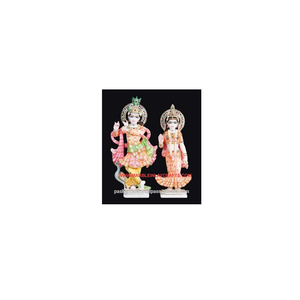 แฮนด์เมดหินอ่อนกฤษณะ Radha รูปปั้น - Product Image 1