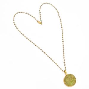 Collar con colgante de plata de ley 925 unisex con ónix ovalado con bandas rosas para boda, fiesta, compromiso, aniversario, nueva idea de diseño - Product Image 3