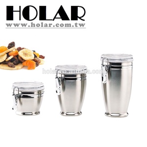 Holar-recipiente hermético de plata hecho en Taiwán, acrílico y acero inoxidable - Product Image 2