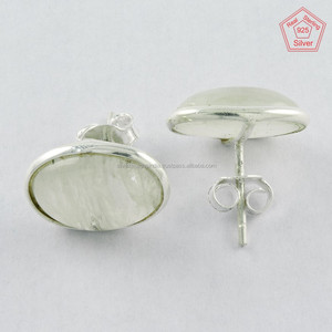 Pendientes de plata de ley 925 con forma de luna de arco iris, joyería fina - Product Image 3