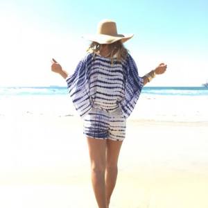 ชุดเดรสปาร์ตี้ชายหาดของผู้หญิง,เดรสผ้าเรยอนมัดย้อมชุดปาร์ตี้ชายหาด - Product Image 2