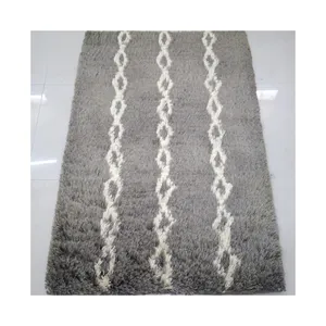 100% Wool Shaggy Rug Hand Carved Rugs Indian Rugs Hand Woven Soft Comfortable from Indian supplier