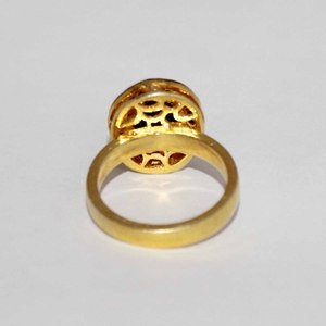 <b>Ring</b> With <b>Black</b> Onyx Gold Plated <b>Ring</b> 925 Sterling Silver <b>Ring</b> Diamond Jewelry Wholesale Price - Product Image 4