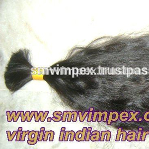 Cabello humano indio virgen 100% natural, sin cutículas, al por mayor - Product Image 3