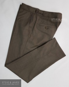 2020 New Design High Quality Steve & James <b>Wool</b> Worsted Smart Casual Men's Trousers with Zipper Fly OEM Service - Product Image 2