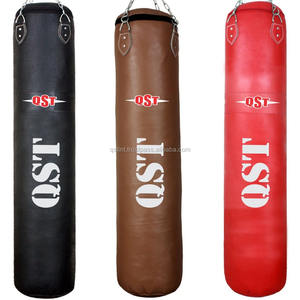 Logo personnalisé de haute qualité MMA Muay Thai boxe sac de boxe lourd en cuir PU durable pour la pratique du fitness et du combat - Product Image 2