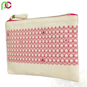 2025 nouveau Design bio coton toile cosmétique organisateur pochette multi-fonctionnel voyage fermeture éclair grande capacité en gros fille - Product Image 5