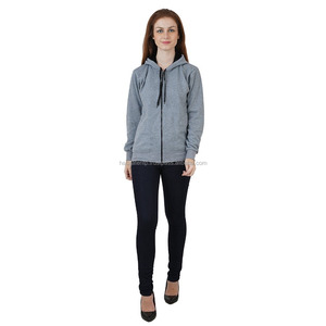 Felpa con cappuccio con cerniera integrale autunno inverno pesante francese spugna felpa felpa con cappuccio da donna vendita <span class=keywords><strong>Online</strong></span> inverno
