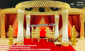 เสาคู่สำหรับแต่งงาน RAJ mehal mandap rajwada Haveli มองแต่งงานแต่งงาน mandap แต่งงานแต่งงาน - Product Image 6