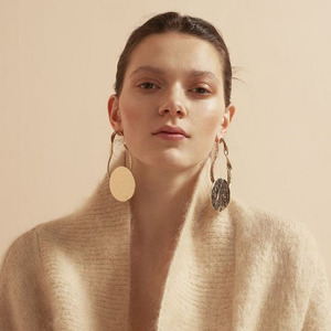 ต่างหูชุบทองรูปทรงเรขาคณิต ดีไซน์ใหม่ รุ่นภาพตัวอย่าง - Product Image 2