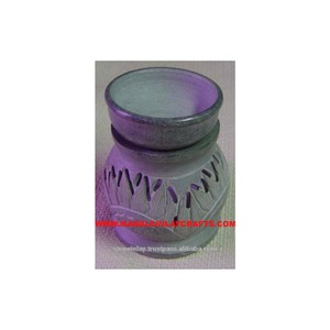 Handmade Soapstone Fragrance Aroma Oil Burner - Product Image 1