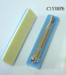 Broche de dos en métal avec barrette de sécurité - Product Image 3