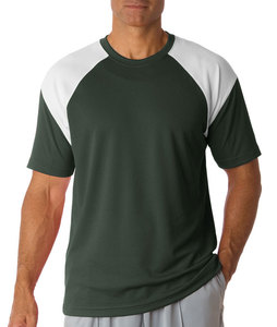 T-shirt personnalisé 100% coton de qualité supérieure pour hommes, rayures à blocs de couleurs respirantes, option grande taille avec conception de logo de sérigraphie - Product Image 6
