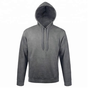 Unisex elegante 100% algodón polar con capucha Top de punto invierno Casual desgaste impreso Logo patrón liso cómodo de talla grande para hombres - Product Image 1