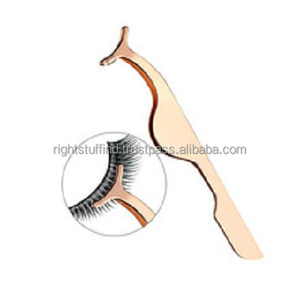 Custom logo Eyelash Tools False Strip Lashes Applicator Eyelashes <b>Tweezer</b> - Product Image 1