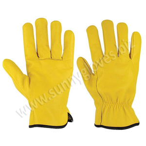 Yellow Goat Leather Rigger -<b>Gloves</b> - Product Image 1