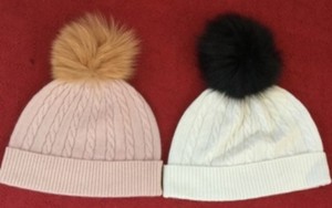 Elegant 100% Wool Cashmere Cable Knit Winter Cap Business and Travel Appropriate Elegant Knitted <b>Hat</b> - Product Image 2