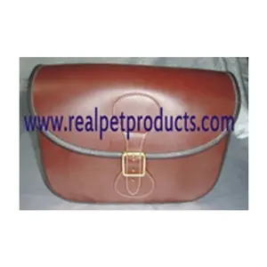Bolsa de cartucho liso de cuero genuino para accesorios de cámara, compra a precio asequible - Product Image 1