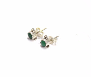 Boucles d'oreilles Malachite en argent Sterling 2022, nouveau Design 925, bijoux faits à la main, prix de gros - Product Image 2